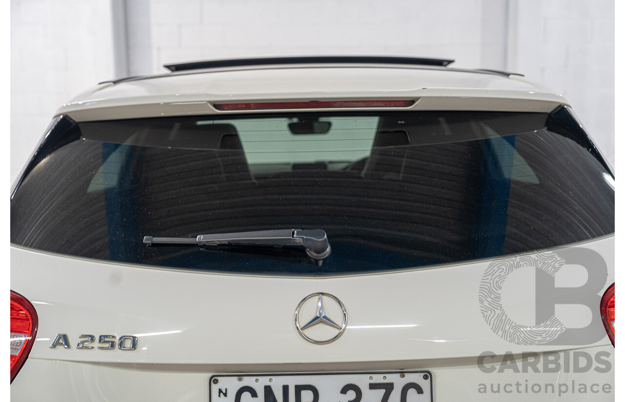 06/2013 Mercedes-Benz A250 SPORT FWD 176 5D Hatchback Cirrus White 2.0L