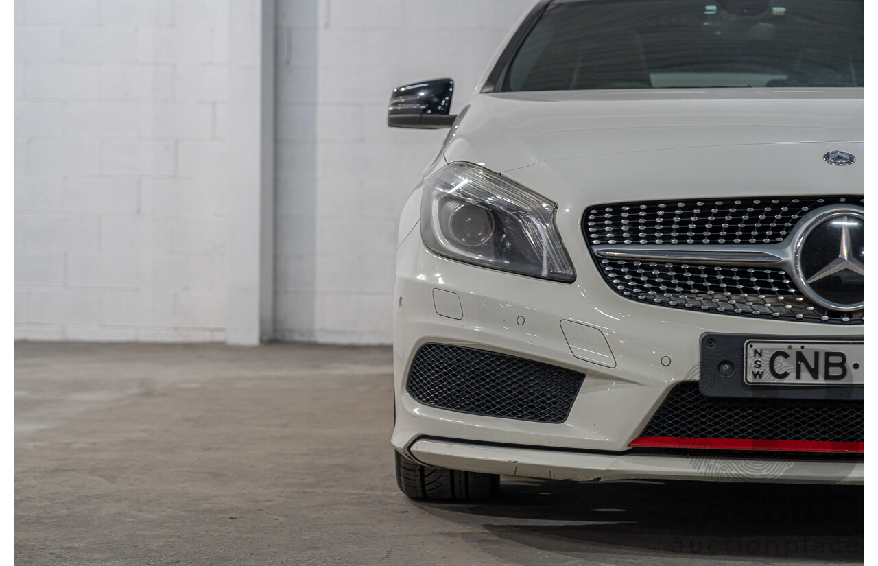 06/2013 Mercedes-Benz A250 SPORT FWD 176 5D Hatchback Cirrus White 2.0L