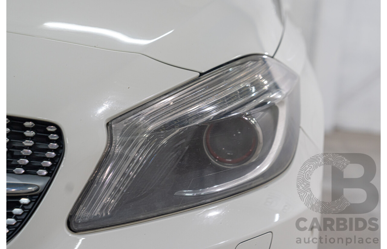06/2013 Mercedes-Benz A250 SPORT FWD 176 5D Hatchback Cirrus White 2.0L