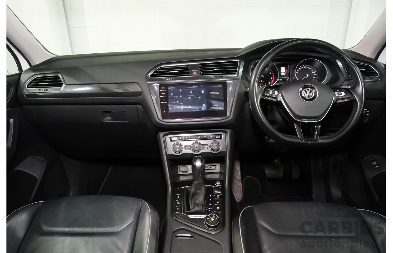 06/2018 Volkswagen Tiguan Allspace 162 TSI Highline (AWD) 5NA MY18 4d Wagon White Turbo Diesel 2.0L