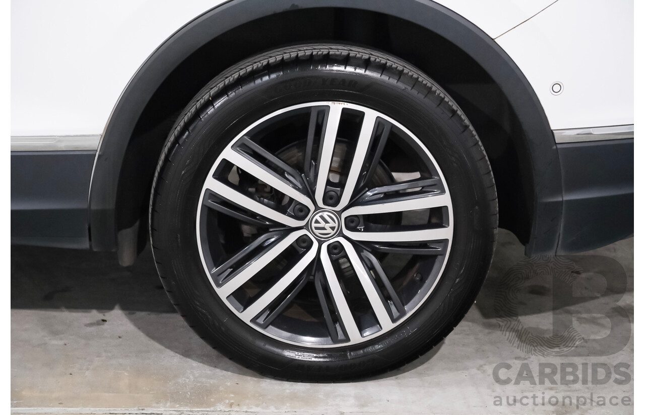 06/2018 Volkswagen Tiguan Allspace 162 TSI Highline (AWD) 5NA MY18 4d Wagon White Turbo Diesel 2.0L
