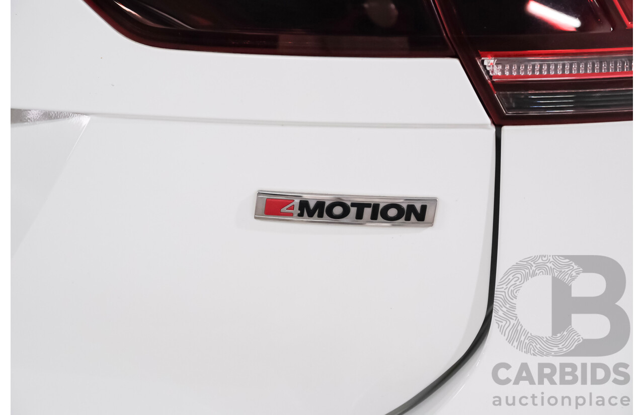 06/2018 Volkswagen Tiguan Allspace 162 TSI Highline (AWD) 5NA MY18 4d Wagon White Turbo Diesel 2.0L
