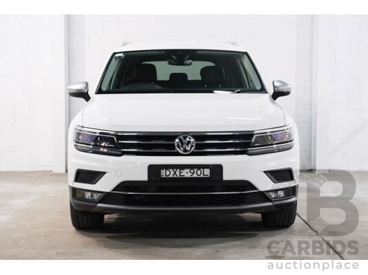 06/2018 Volkswagen Tiguan Allspace 162 TSI Highline (AWD) 5NA MY18 4d Wagon White 2.0L