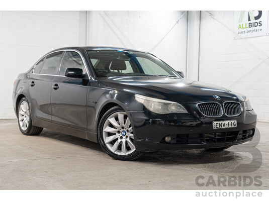 08/2006 BMW 530i E60 MY06 UPGRADE 4d Sedan Black Sapphire Metallic 3.0L