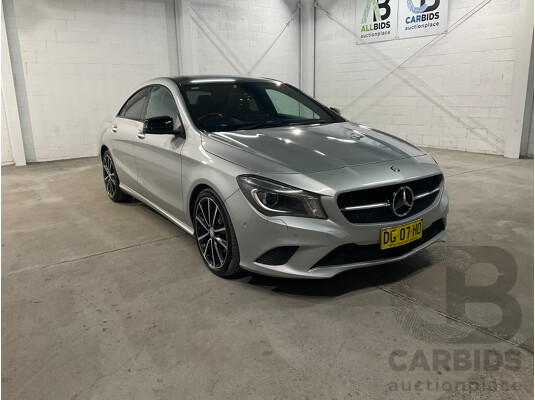 08/2015 Mercedes-Benz CLA 200 117 MY15 4d Coupe Polar Silver Metallic Turbo 1.6L