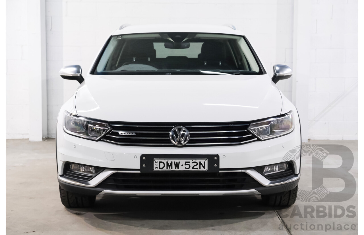 06/2018 Volkswagen Passat Alltrack 140 TDI (AWD) 3C MY18.5 4d Wagon Pure White Turbo Diesel 2.0L