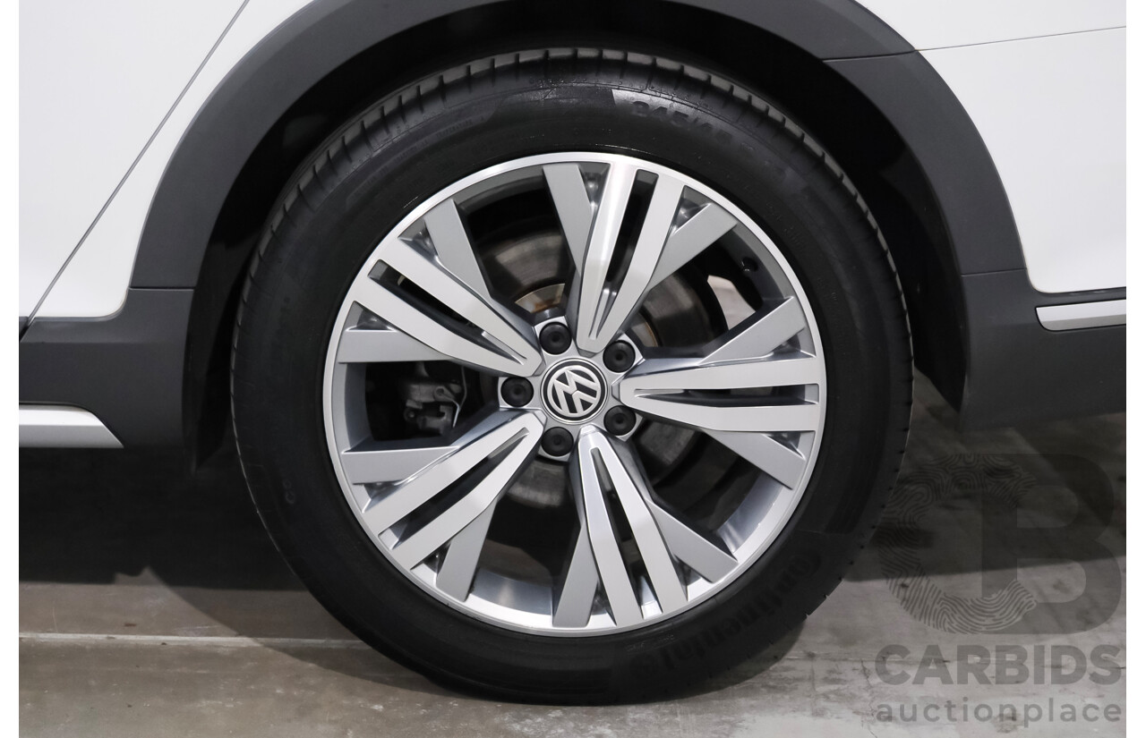 06/2018 Volkswagen Passat Alltrack 140 TDI (AWD) 3C MY18.5 4d Wagon Pure White Turbo Diesel 2.0L