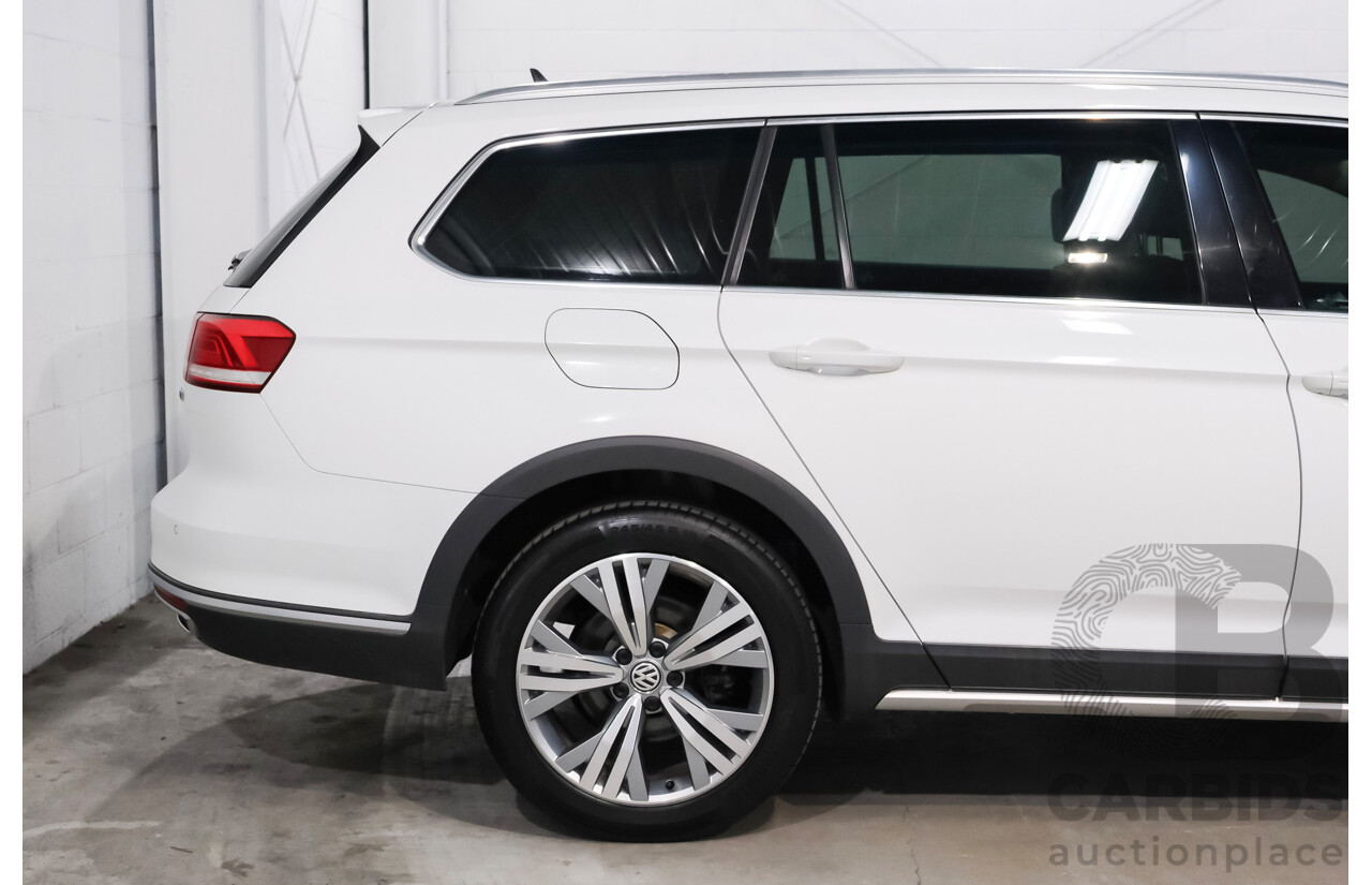 06/2018 Volkswagen Passat Alltrack 140 TDI (AWD) 3C MY18.5 4d Wagon Pure White Turbo Diesel 2.0L