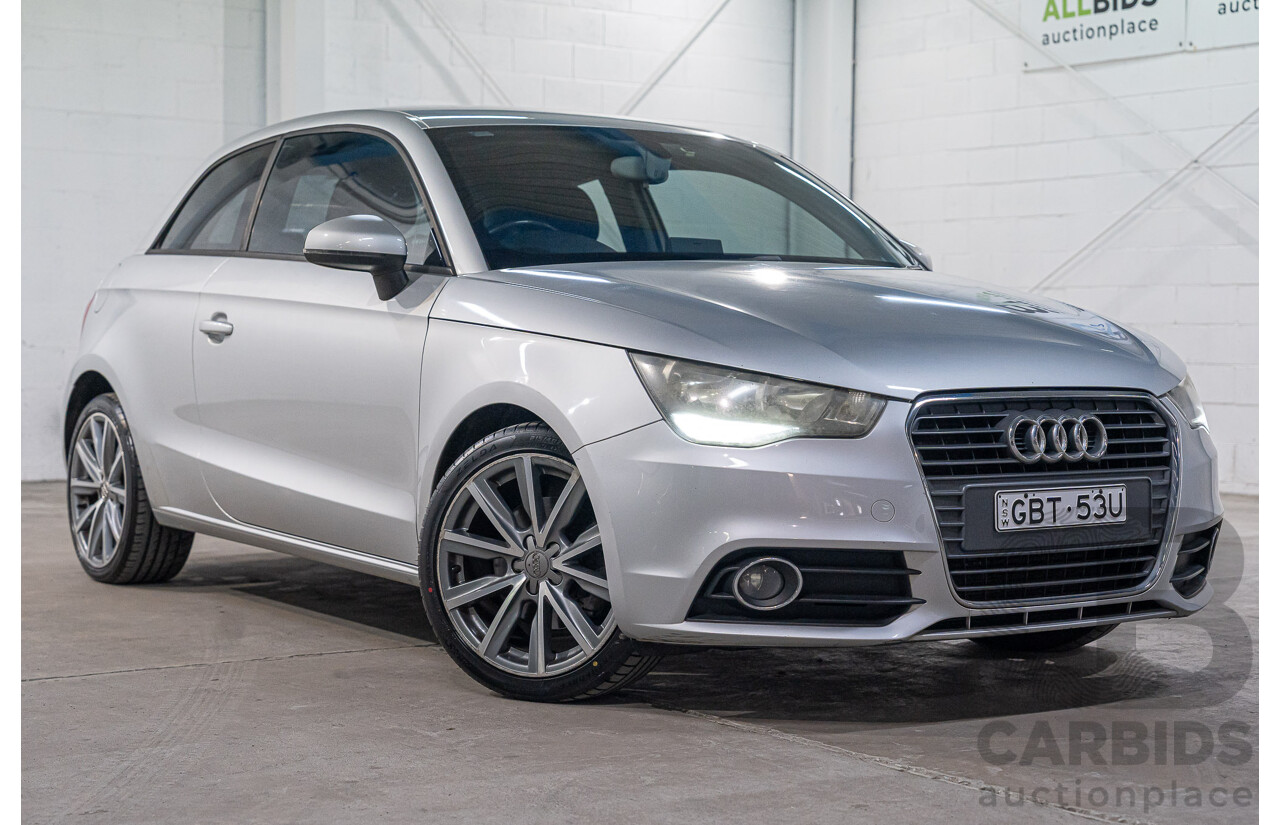 04/2011 Audi A1 1.4 TFSI AMBITION FWD 8X 3D Hatchback Ice Silver Turbo 1.4L