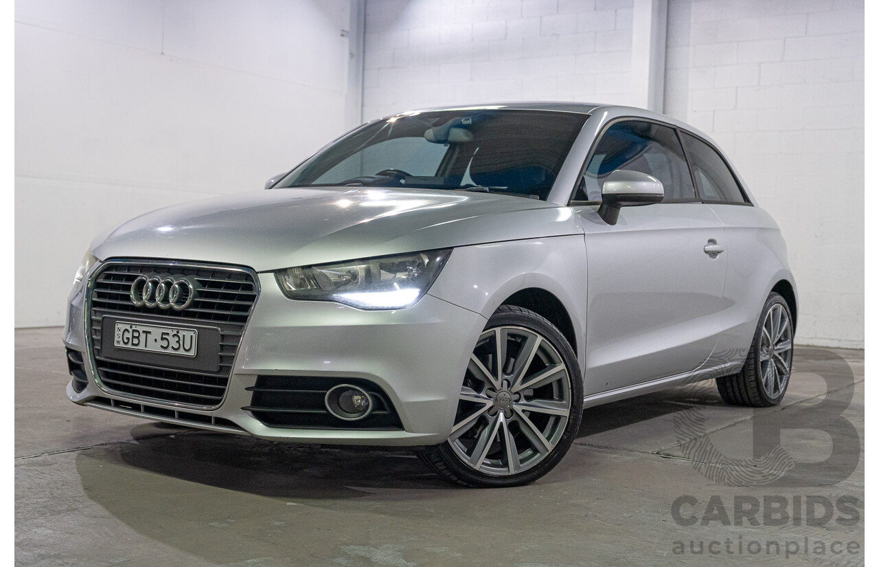 04/2011 Audi A1 1.4 TFSI AMBITION FWD 8X 3D Hatchback Ice Silver Turbo 1.4L
