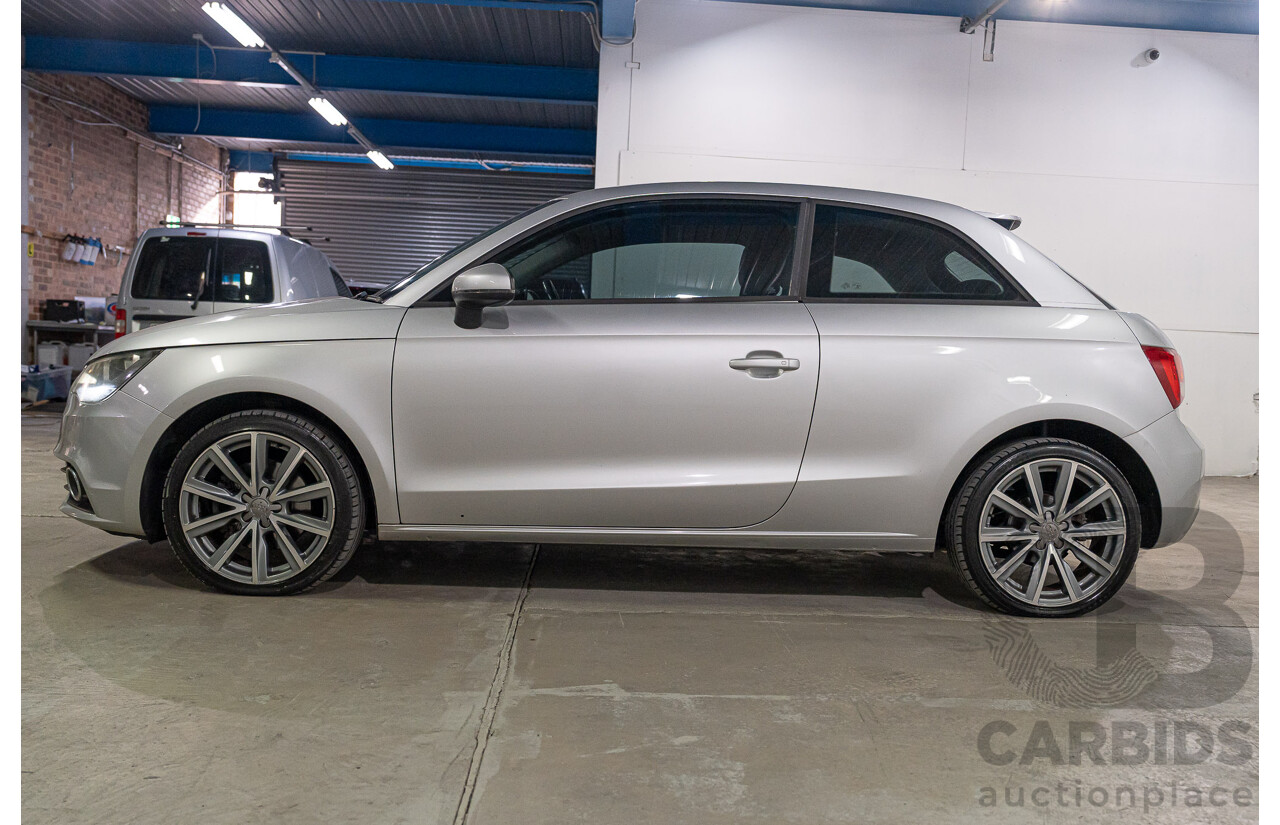 04/2011 Audi A1 1.4 TFSI AMBITION FWD 8X 3D Hatchback Ice Silver Turbo 1.4L