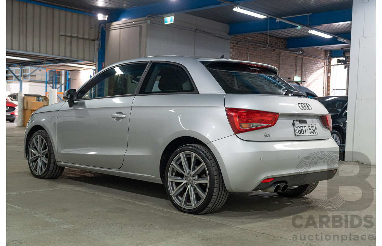 04/2011 Audi A1 1.4 TFSI AMBITION FWD 8X 3D Hatchback Ice Silver Turbo 1.4L