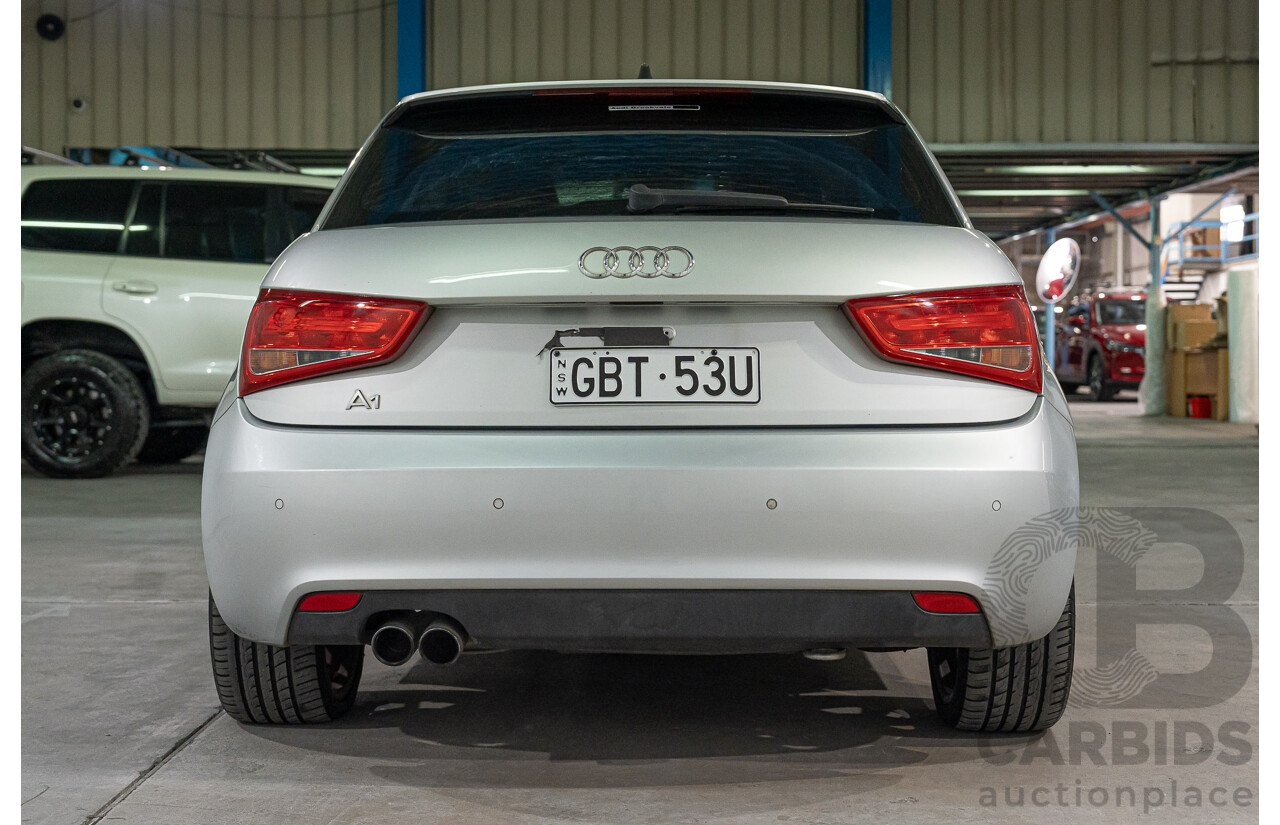 04/2011 Audi A1 1.4 TFSI AMBITION FWD 8X 3D Hatchback Ice Silver Turbo 1.4L