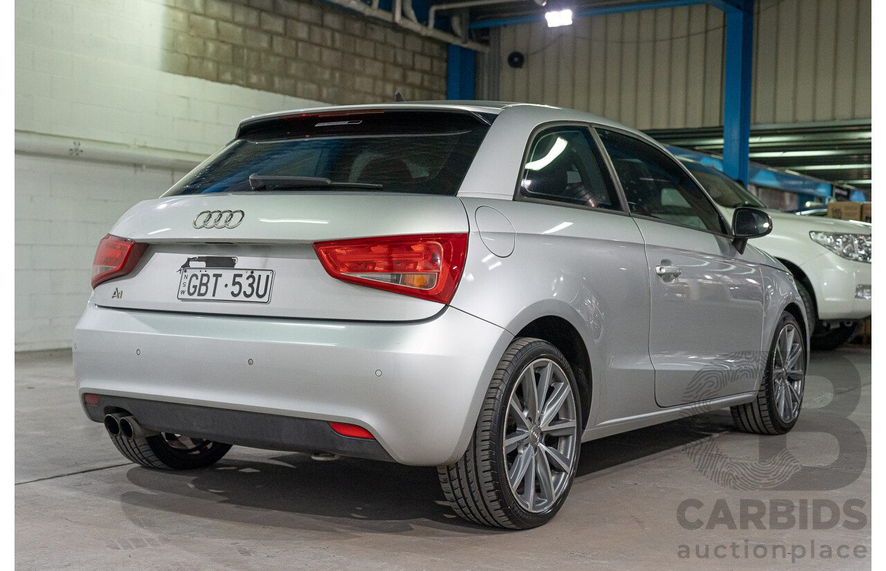04/2011 Audi A1 1.4 TFSI AMBITION FWD 8X 3D Hatchback Ice Silver Turbo 1.4L