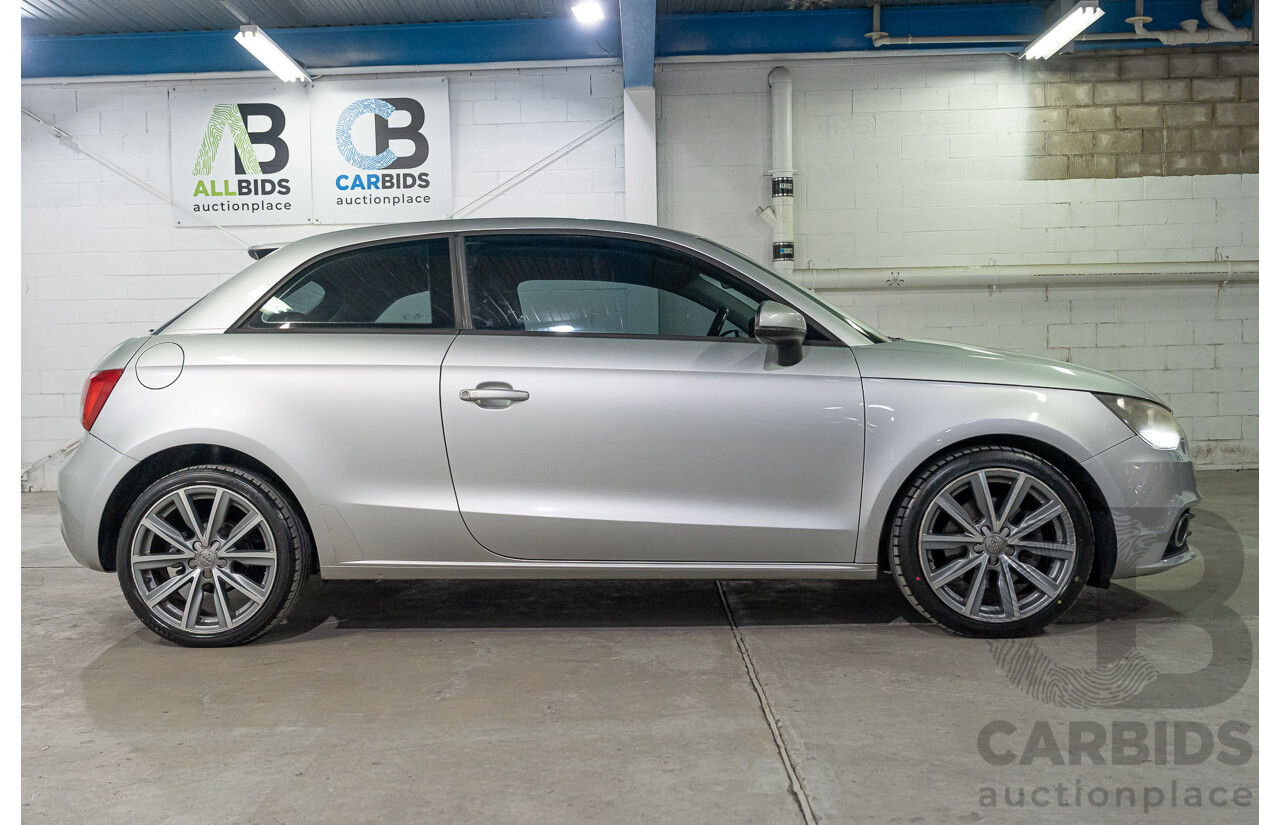 04/2011 Audi A1 1.4 TFSI AMBITION FWD 8X 3D Hatchback Ice Silver Turbo 1.4L