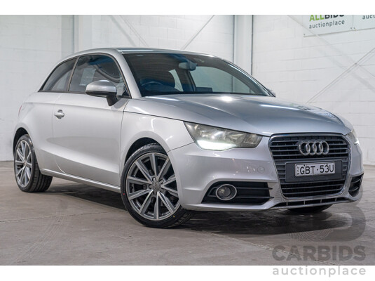 04/2011 Audi A1 1.4 TFSI AMBITION FWD 8X 3D Hatchback Ice Silver Turbo 1.4L