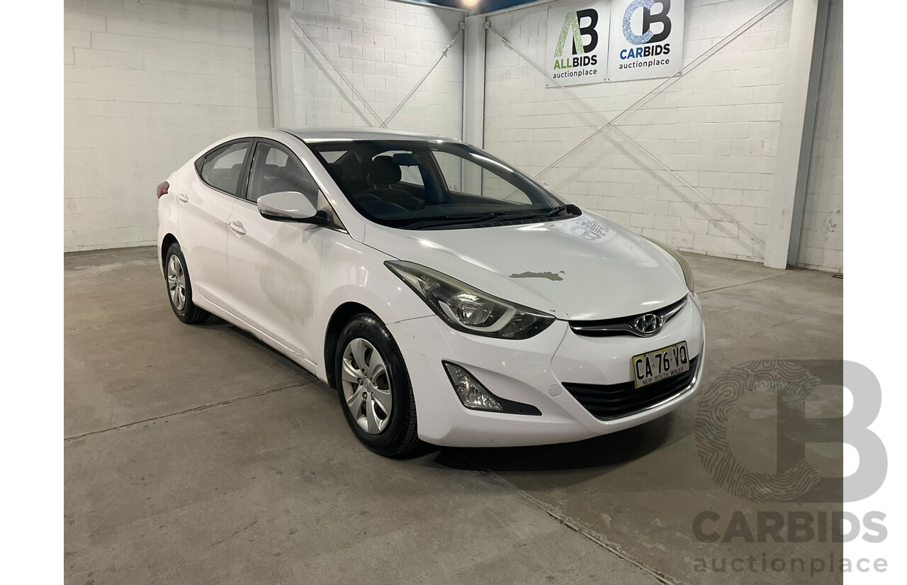 06/2014 Hyundai Elantra Active MD Series 3 4d Sedan White 1.8L
