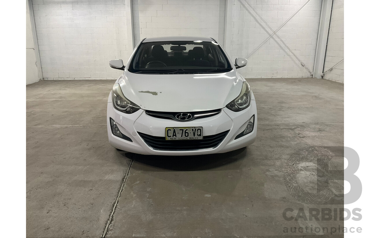06/2014 Hyundai Elantra Active MD Series 3 4d Sedan White 1.8L