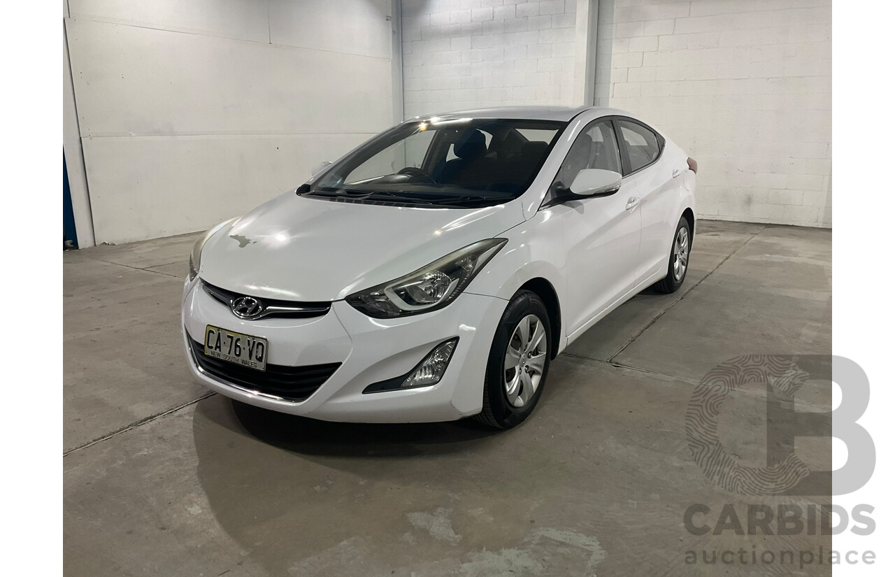 06/2014 Hyundai Elantra Active MD Series 3 4d Sedan White 1.8L