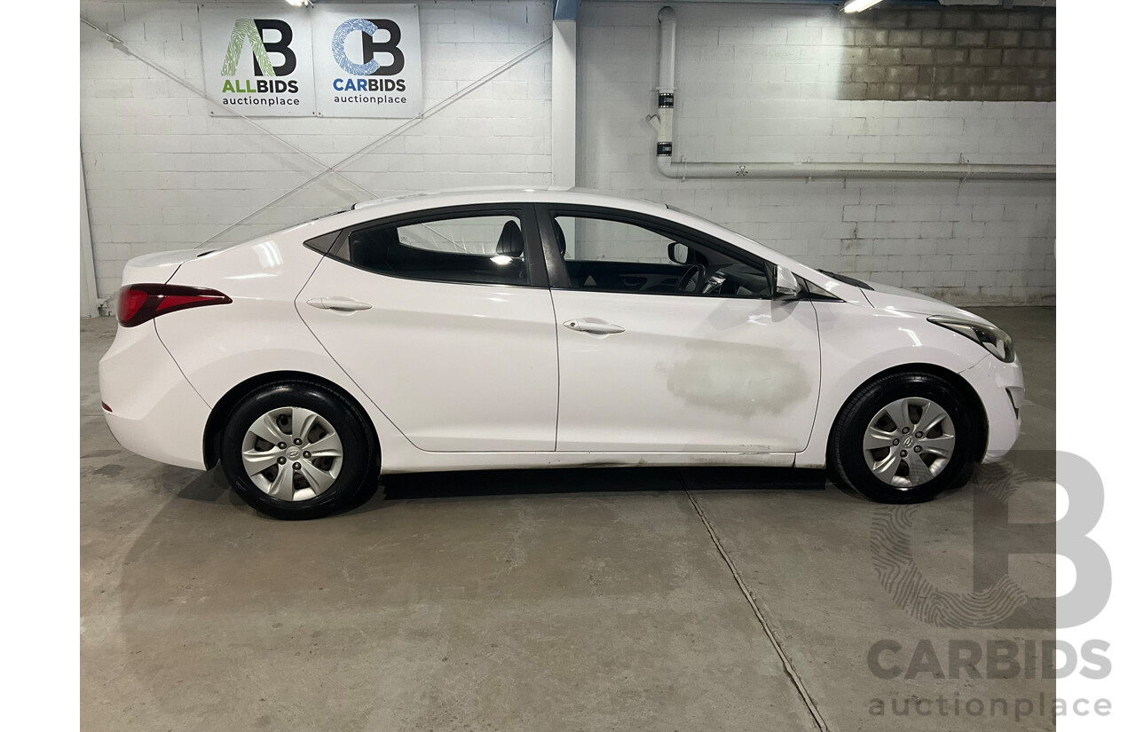 06/2014 Hyundai Elantra Active MD Series 3 4d Sedan White 1.8L