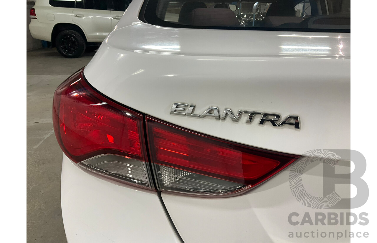 06/2014 Hyundai Elantra Active MD Series 3 4d Sedan White 1.8L