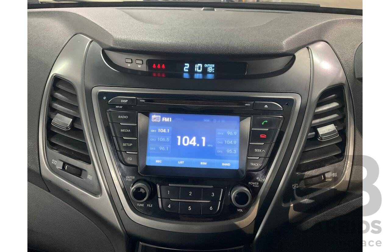 06/2014 Hyundai Elantra Active MD Series 3 4d Sedan White 1.8L