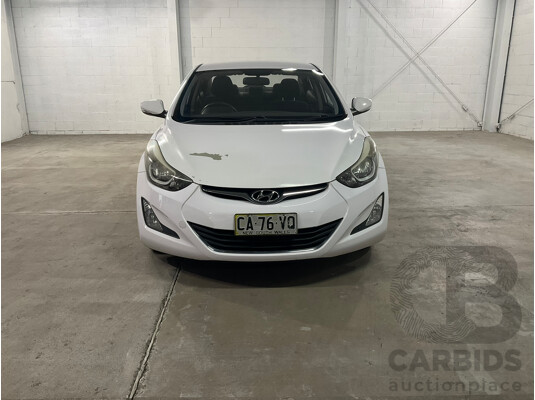 1662559 · 06/2014 Hyundai Elantra Active MD Series 3 4d Sedan White 1.8L
