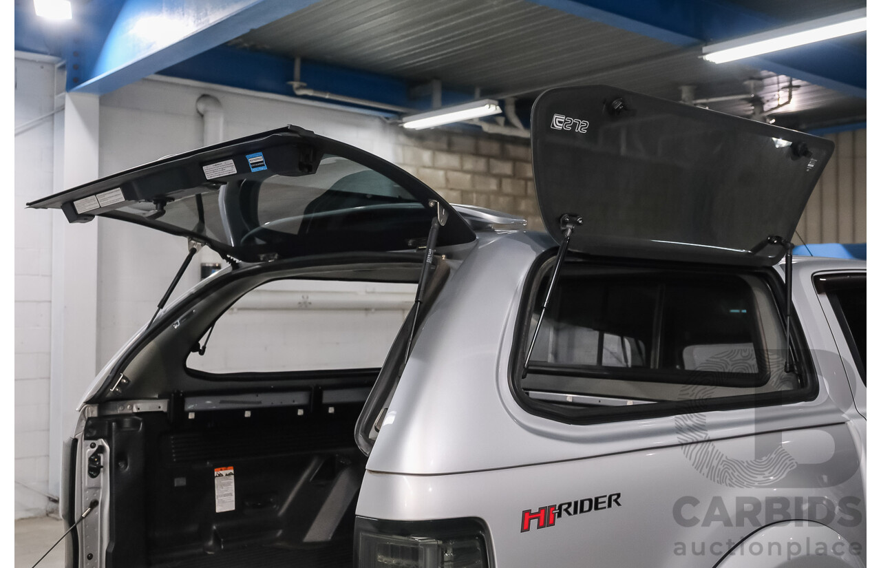 11/2013 Ford Ranger XLT 3.2 HI-RIDER (4x2) RWD PX Crew Cab P/Up Highlight Silver 3.2L
