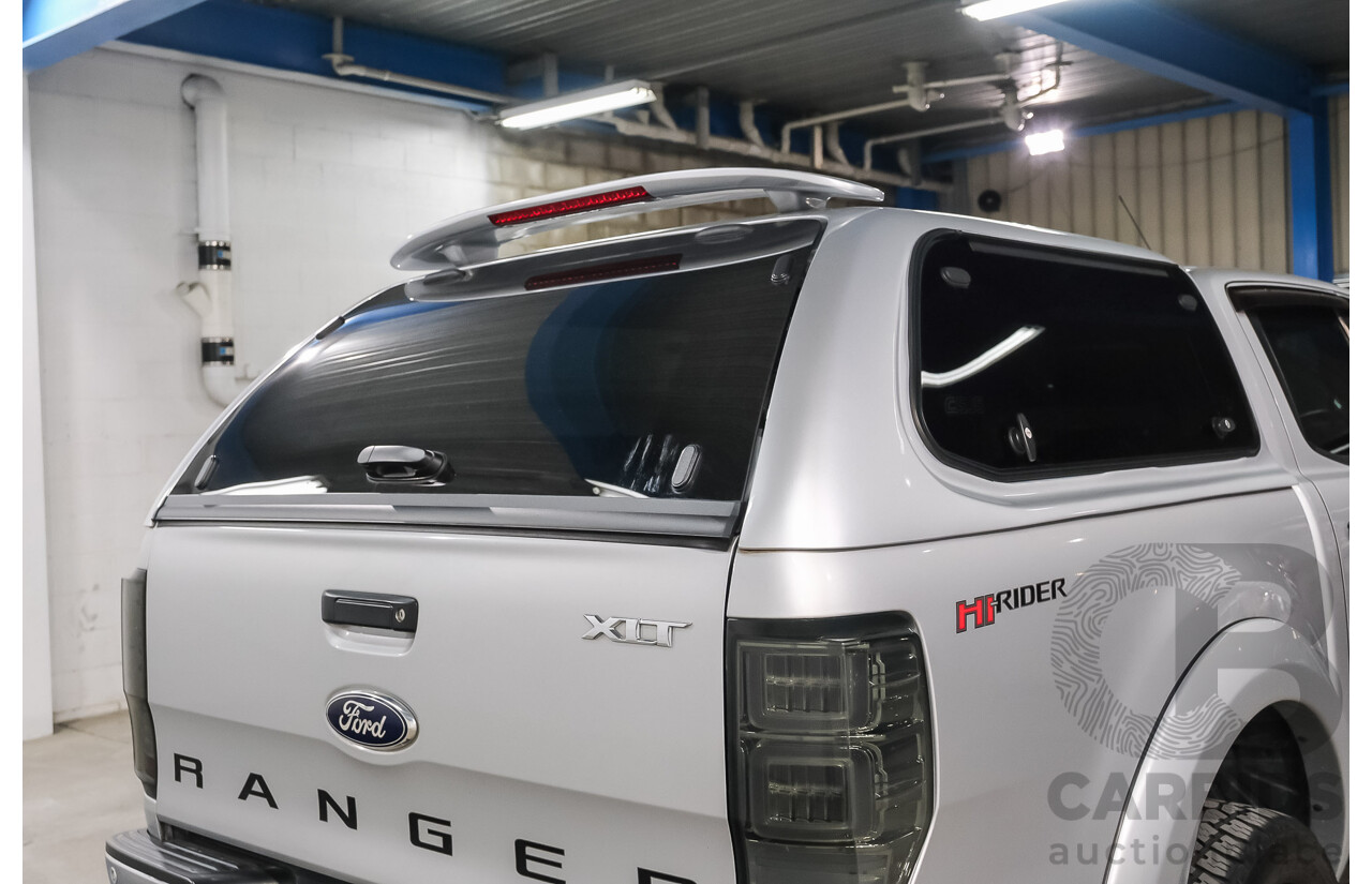 11/2013 Ford Ranger XLT 3.2 HI-RIDER (4x2) RWD PX Crew Cab P/Up Highlight Silver 3.2L