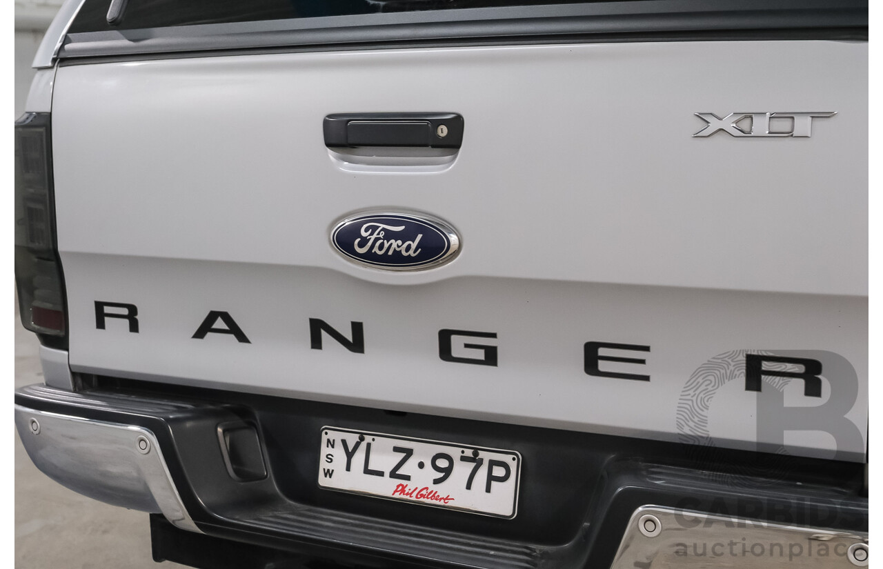 11/2013 Ford Ranger XLT 3.2 HI-RIDER (4x2) RWD PX Crew Cab P/Up Highlight Silver 3.2L