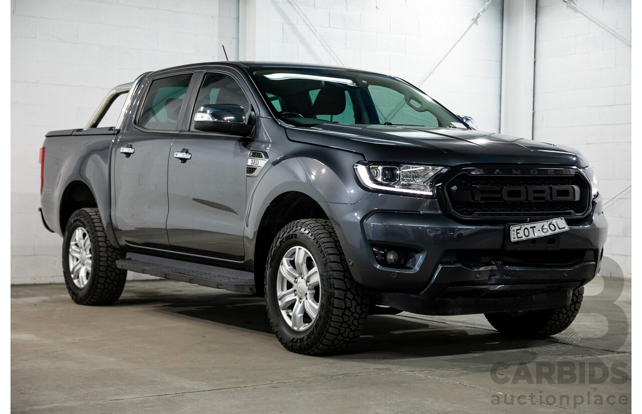 06/2021 Ford Ranger XLT 3.2 (4x4) PX MKIII MY21.25 Double C/Chas Grey Turbo Diesel 3.2L