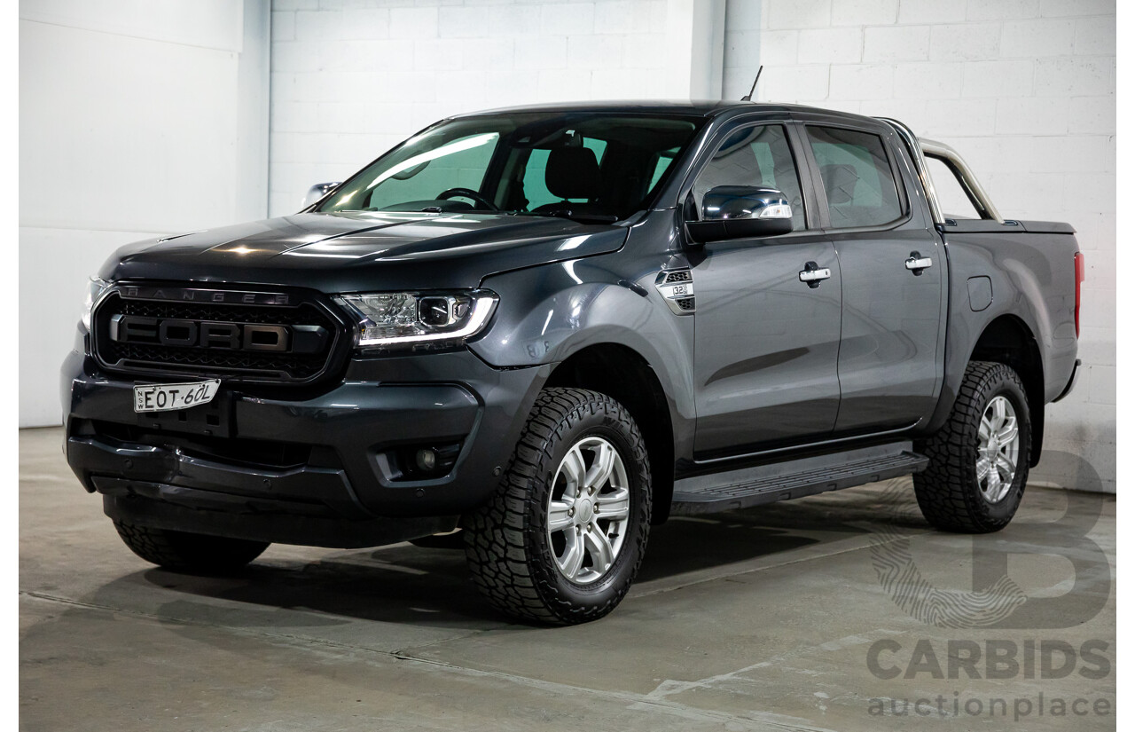 06/2021 Ford Ranger XLT 3.2 (4x4) PX MKIII MY21.25 Double C/Chas Grey Turbo Diesel 3.2L