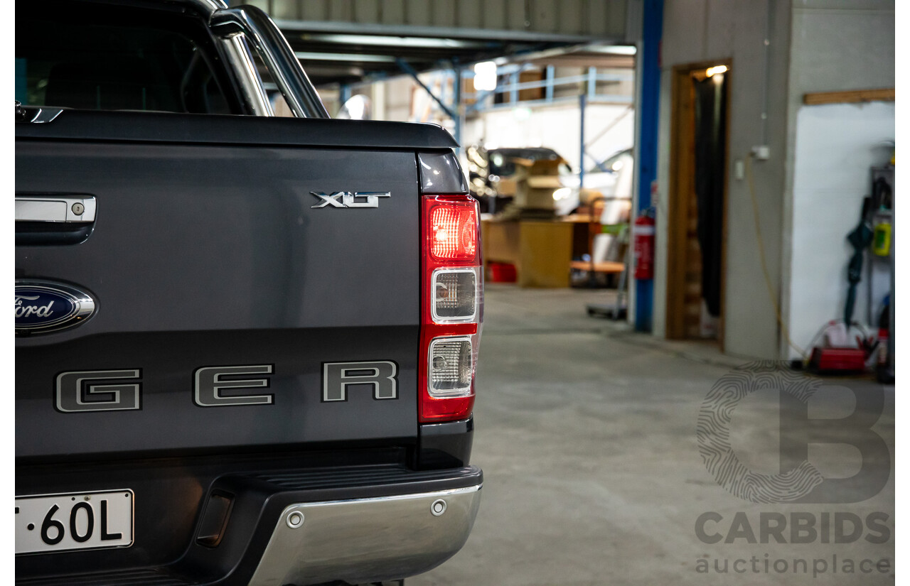 06/2021 Ford Ranger XLT 3.2 (4x4) PX MKIII MY21.25 Double C/Chas Grey Turbo Diesel 3.2L