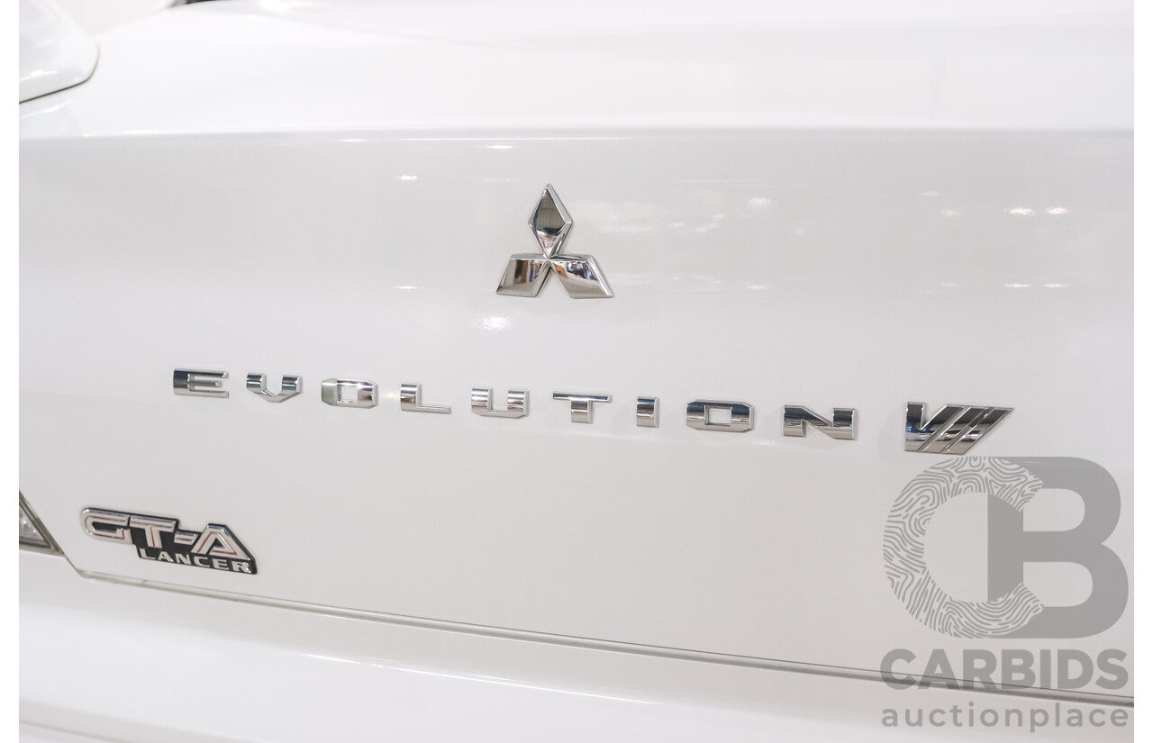 01/2021 Mitsubishi Lancer Evolution VII GT-A (AWD) Sedan White Turbo 2.0L - Import