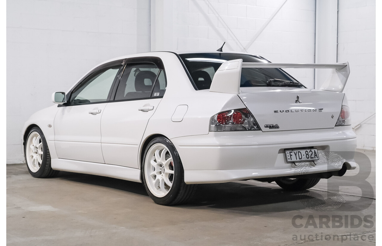 01/2021 Mitsubishi Lancer Evolution VII GT-A (AWD) Sedan White Turbo 2.0L - Import