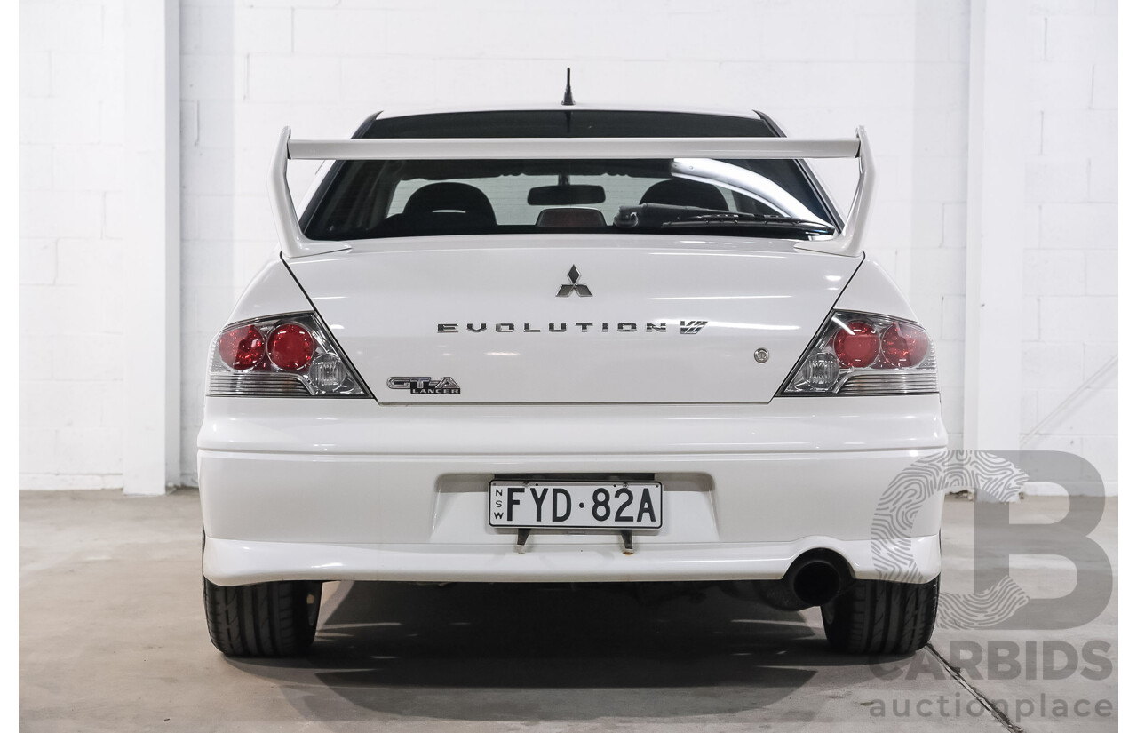 01/2021 Mitsubishi Lancer Evolution VII GT-A (AWD) Sedan White Turbo 2.0L - Import