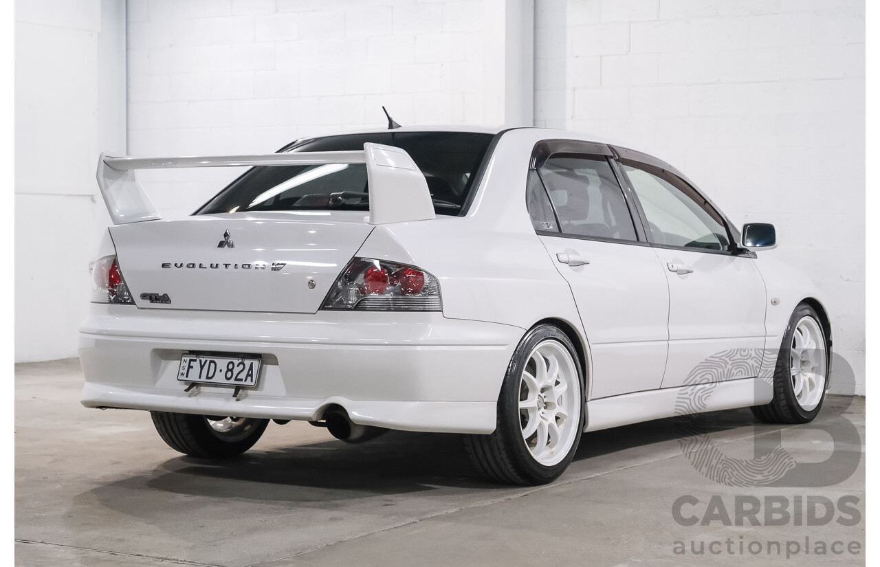 01/2021 Mitsubishi Lancer Evolution VII GT-A (AWD) Sedan White Turbo 2.0L - Import