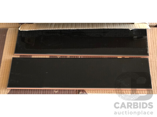 Negro Brillo Gloss Spanish 100mm X 400mm Ceramic Wall Tiles - 12.0m2 - Brand New - ORP $1020.00
