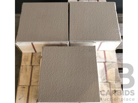 Rockstone Fog Textured 300mm X 300mm Porcelain Wall/Floor Tiles - 15.0m2 - Brand New - ORP $975.00