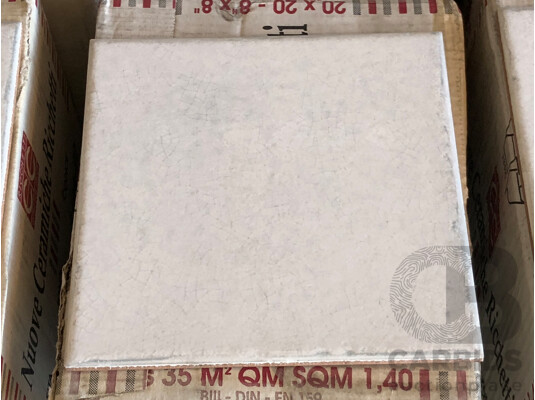 Richetti Todi Ghiaccio Gloss Italian 200mm X 200mm Ceramic Wall Tiles - 53.2m2 - Brand New - ORP $3458.00