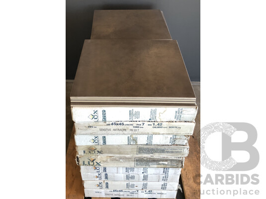 1661670 · Lux 450mm X 450mm Porcelain Floor & Wall Tiles - 26.98m2 - Brand New - ORP $1753.70