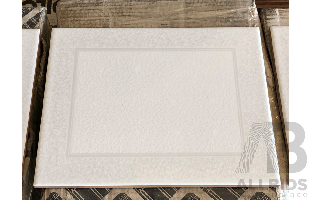 Edilcuoghi Silvia Gloss Italian 200mm X 250mm Ceramic Wall Tiles - 27.0m2 - Brand New - ORP $1755.00