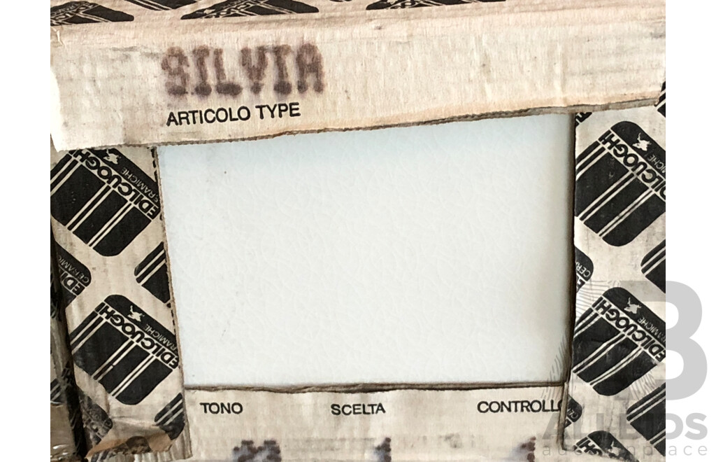 Edilcuoghi Silvia Gloss Italian 200mm X 250mm Ceramic Wall Tiles - 27.0m2 - Brand New - ORP $1755.00