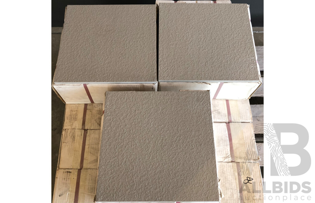Rockstone Fog Textured 300mm X 300mm Porcelain Wall/Floor Tiles - 15.0m2 - Brand New - ORP $975.00