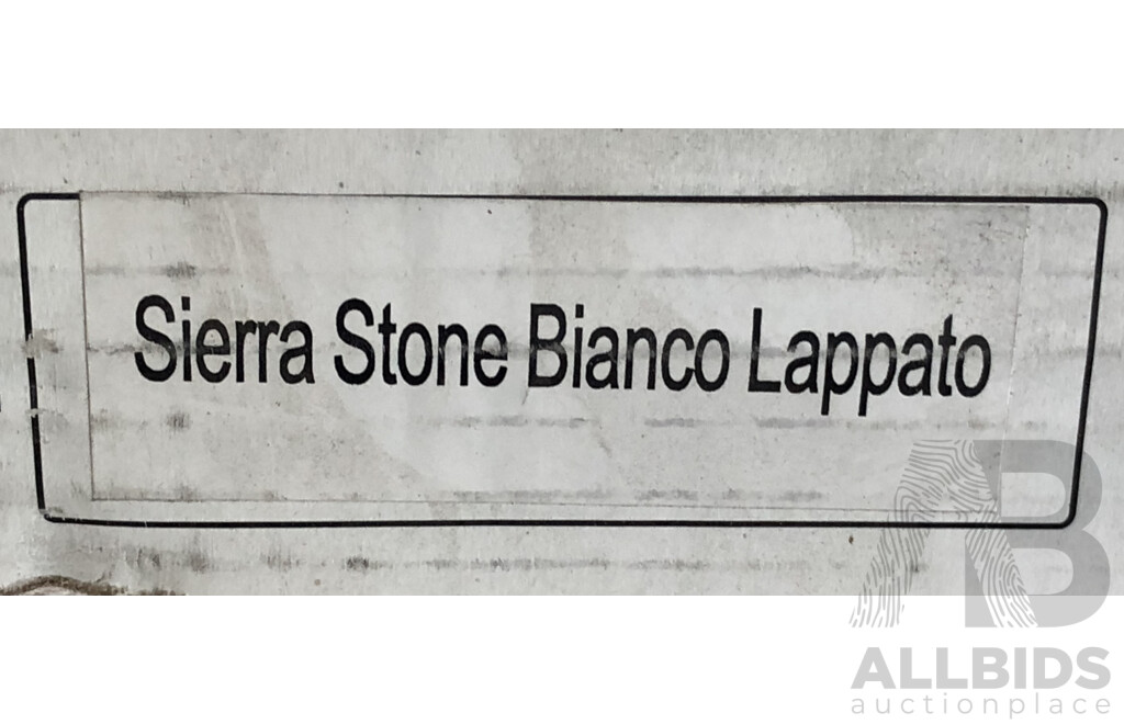 Sierra Stone Bianco Lappato 300mm X 600mm Porcelain Floor & Wall Tiles - 12.96m2 - Brand New - ORP $842.40