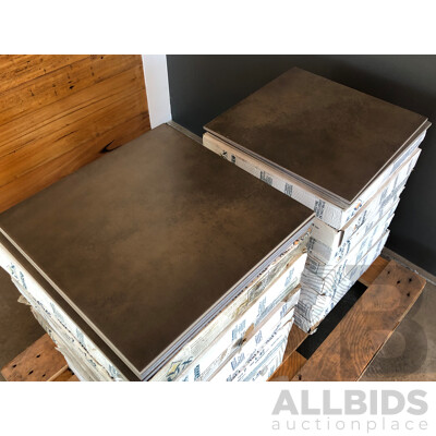Lux 450mm X 450mm Porcelain Floor & Wall Tiles - 26.98m2 - Brand New - ORP $1753.70