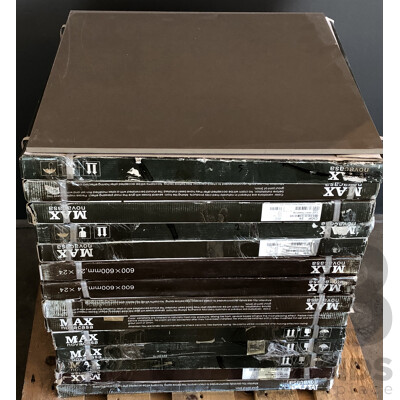 Max Novacasa 600mm X 600mm Porcelain Floor & Wall Tiles - 20.16m2 - Brand New - ORP $1310.40