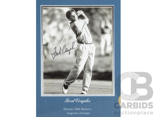 1662296 · Framed Signed Masters Photo Print Montage Featuring Ben Crenshaw and Fred Couples