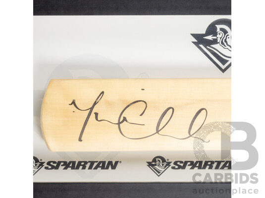 1662297 · Framed Signed Spartan Cricket Bat by Michael Clarke