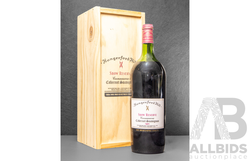 1663437 · Hungerford Hill Show Reserve Cabernet Sauvignon Vintage 1981 Magnum in Presentation Case